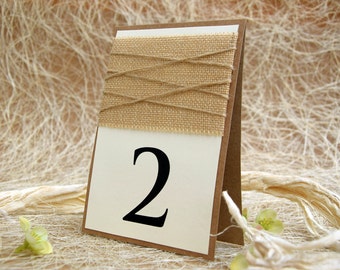 Rustic Table Number, Burlap Wedding Table Number, Escort Cards, Wedding Table Numbers, Burlap Table Numbers, Kraft Table Number, Rustic Chic