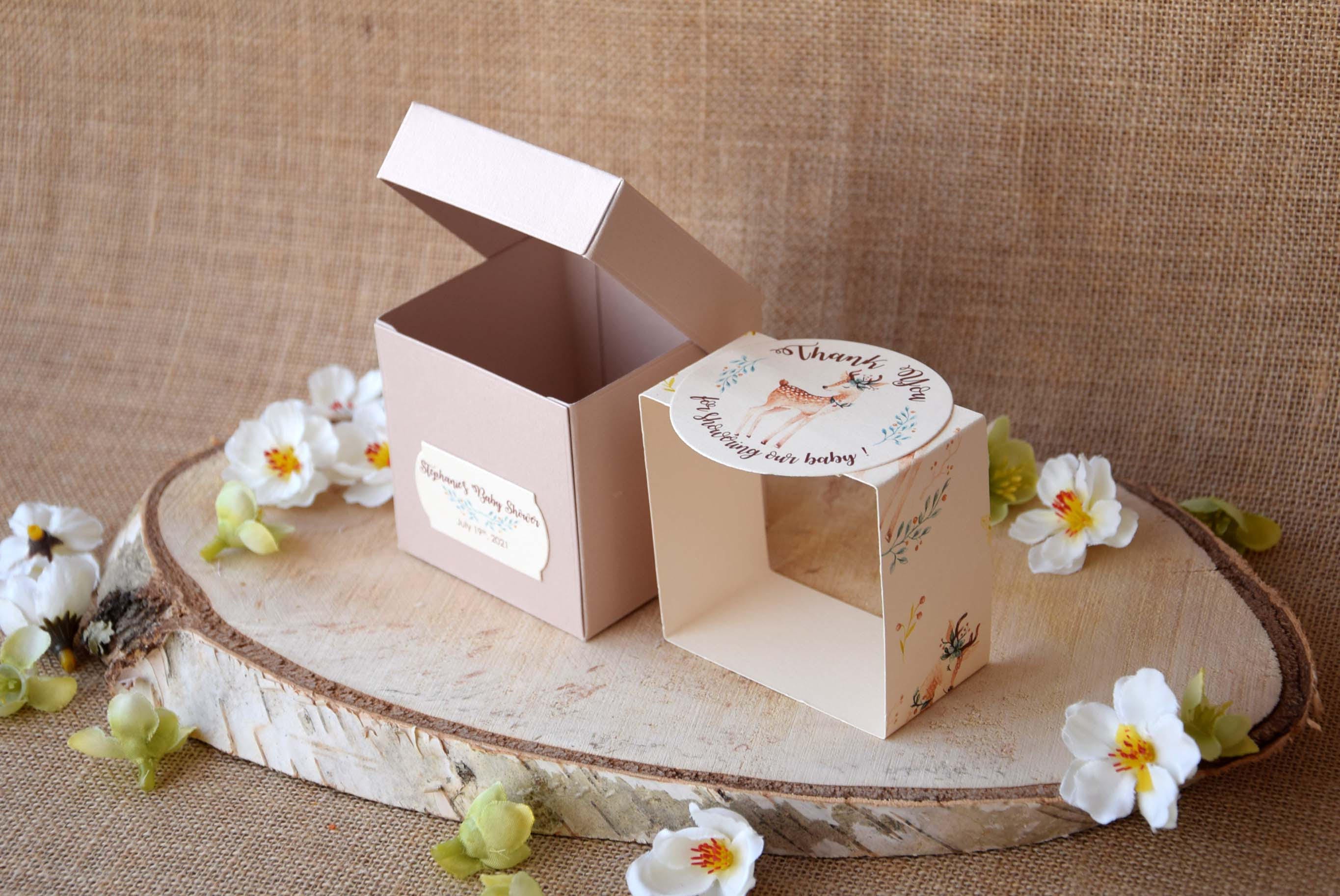 Custom Baby Girl Baby Shower Favor Boxes Personalized Gift Etsy