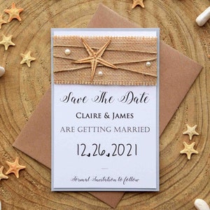 Tarjeta Save The Date (muestra o paquete de 10 artículos) - SD003B