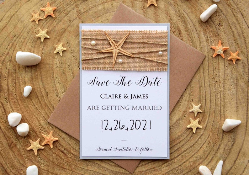 Unique Save The Dates Custom Save The Dates Beach Wedding Save The Dates Destination Wedding Save The Dates Save the Date Wedding Cards