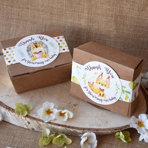 Baby Shower Favor Boxes, Personalized Large Party Favor Boxes, Rustic Gift Boxes for Baby Shower, Anniversary Party Favor Boxes - PACK of 5
