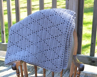 Manta de bebé con puntada de diamantes