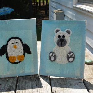 Arctic Animals Nursery Wall Hang *Two Pack*