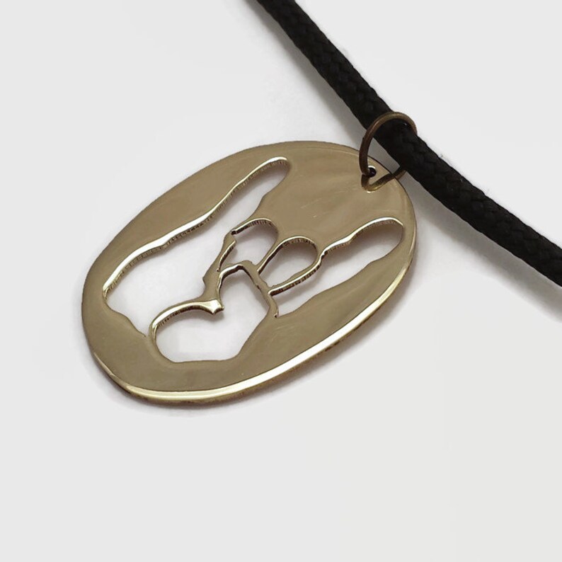 Devil Horns Pendant Heavy Metal Jewelry in Brass Copper or Etsy