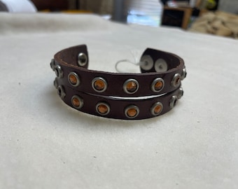 Assorted Leather Studded Bracelets