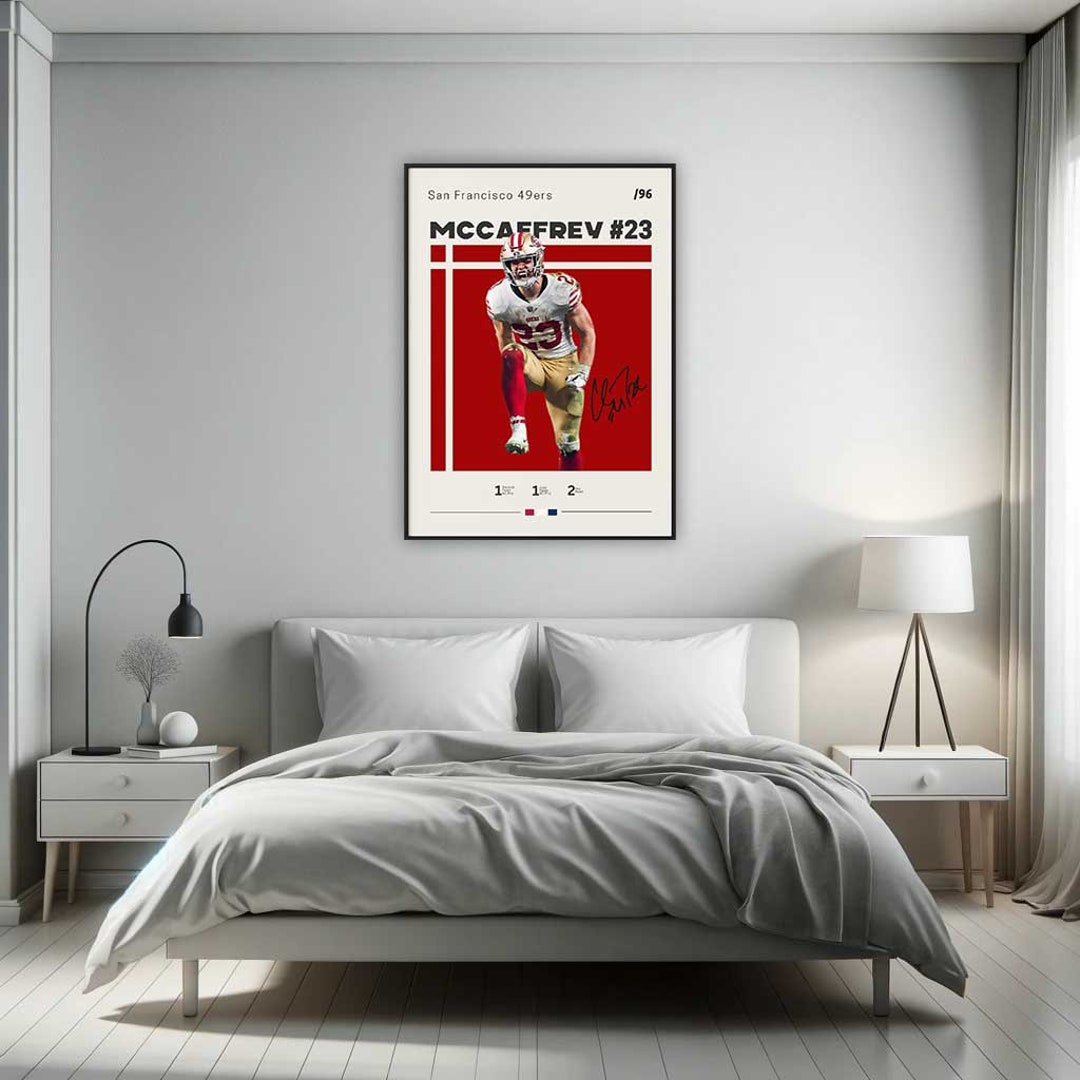 Christian Mccaffrey Poster, San Francisco 49ers, NFL Fans, NFL Poster ...