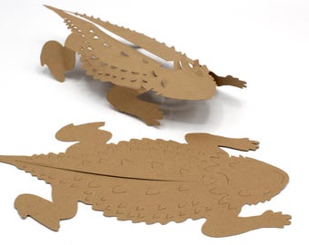 Navajo Horned Lizard SVG Cut File | Cheii Design för Cricut & Silhouette Cutters