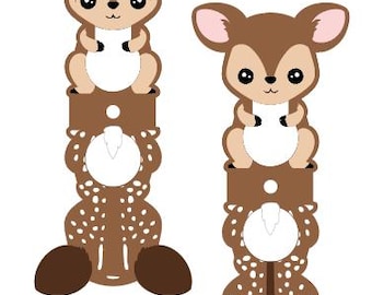Söt baby Fawn Forrest Friend Layered SVG Lollipop Holder – Cricut & Silhouette-kompatibla klippfiler