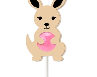 Bedårande känguru-lager-SVG-klubbhållare – Cricut- och Silhouette-kompatibla klippfiler