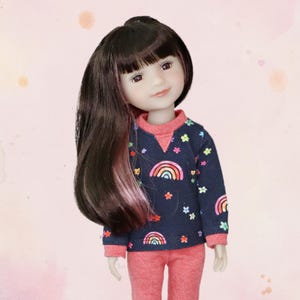 Knit Top and Leggings for Ruby Red Fashion Friends; Ruby Red Fashion Friends Clothes; RRFF Pants and Shirt; Ruby Red Outfit; RRFF Leggings