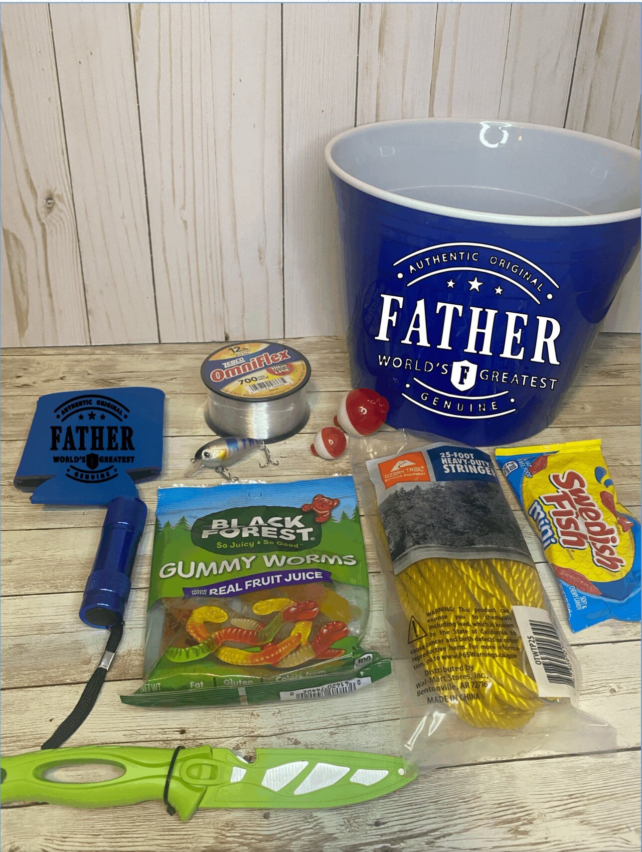 Fathers Day Fishing gift basket Fisherman gift box gift for Etsy