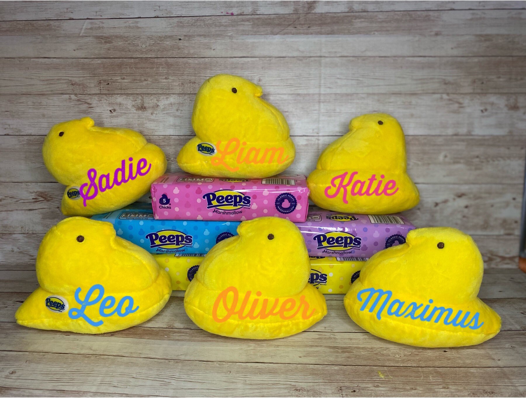 Personalized PEEP plush Kids Easter gift Etsy