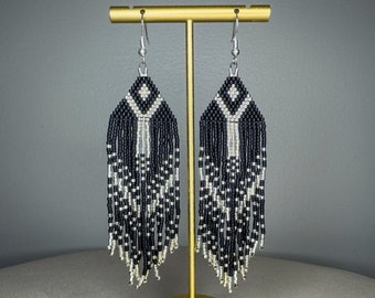 Boucles d'oreilles bohèmes avec franges, boucles d'oreilles bohèmes chics, boucles d'oreilles bohèmes tendance