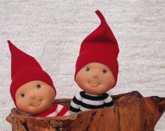 Soft gnome dolls for twin babies and toddlers boy and girl, First birthday gift for twins, Twin baby gift and baby shower gift