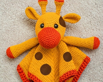 Schattige giraf Lovey-haakpatroon - pdf-bestand direct downloaden - patroon babyveiligheidsdeken