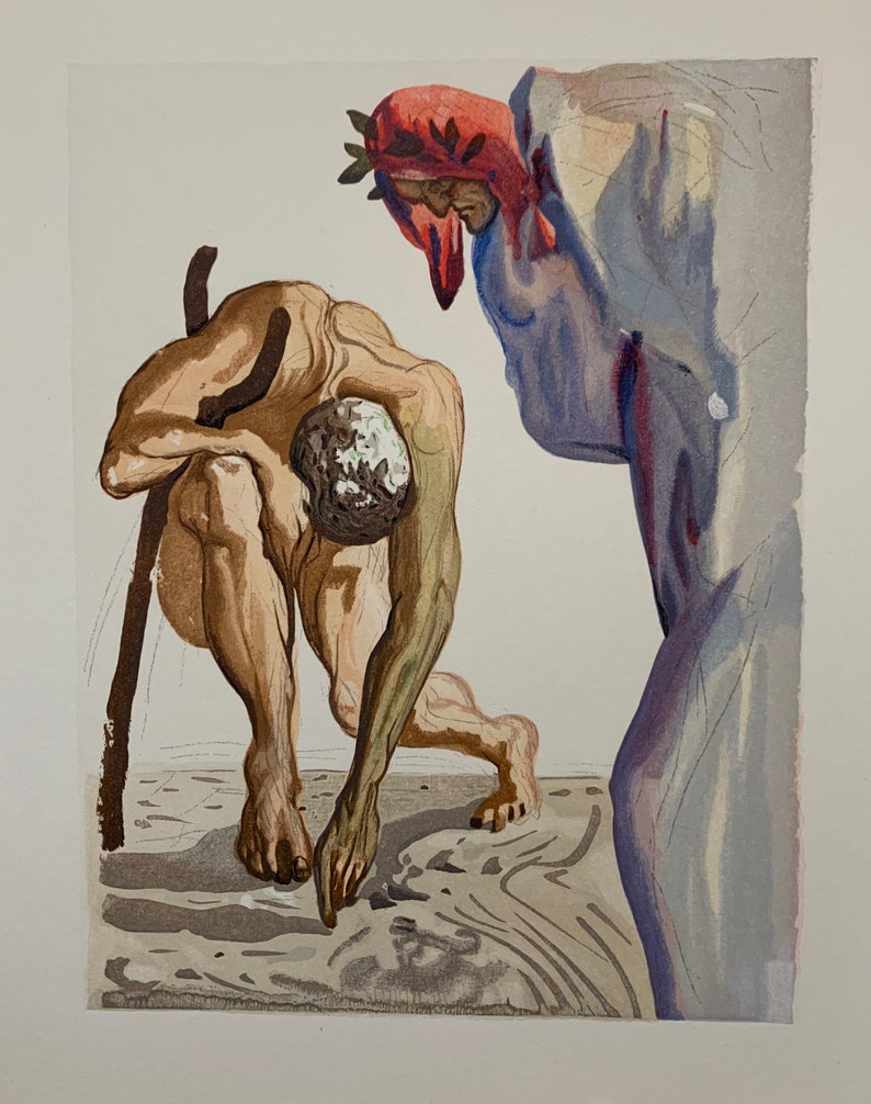 Dali Divine Comedie Purgatory Canto 7