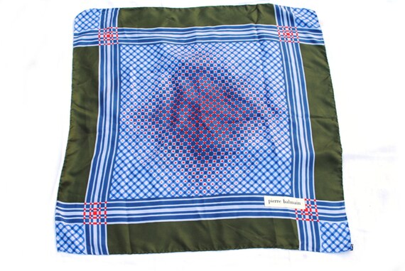 Pierre Balmain Pure Silk Scarf Shawl Vintage 1980s