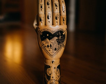 Wooden Hand "Love Wood"