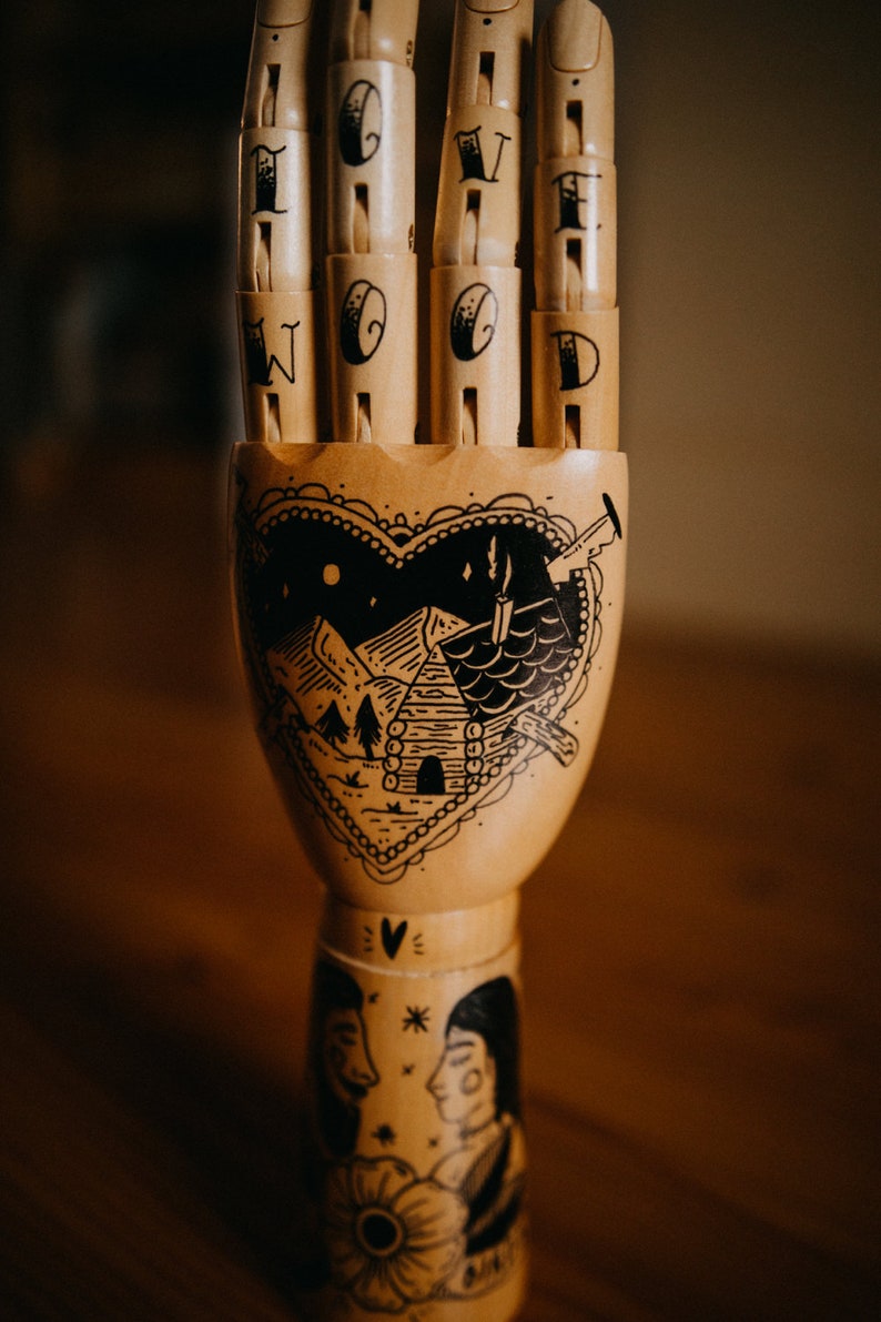 Wooden Hand Love Wood image 5