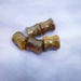 Tigers eye 8mm Ear plug stone tunnel hypoallergenic allergy friendly double flare
