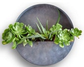 Indoor Outdoor Garden Wall Planters Circle Extra Large Zinc Wall Planters, Round wall planter, wall garden planter AL-819