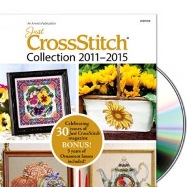 2011-2015 Just Cross Stitch Magazine On DVD *FREE Insured Shipping* 30 Magazines Plus 5 Years Of Christmas Issues JCSDVD61