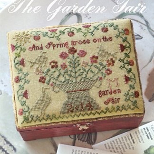 The GARDEN FAIR *RARE Oop* *Free Insured Shipping* Blackbird Designs Counted Cross Stitch Chart Limited Edition Original Classic Colorworks