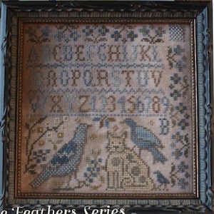 ELLE VOIT UN OISEAU * expédition assurée GRATUITE * grille de point de croix pour dessins de merle, plumes lâches, brochure originale pour papier cartonné BD294BB063