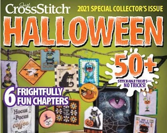 LIMITED EDITION! *FREE Insured Shipping* 2021 Just Cross Stitch Annual Halloween Issue Special Collector's Magazine JCS1021 21-1692