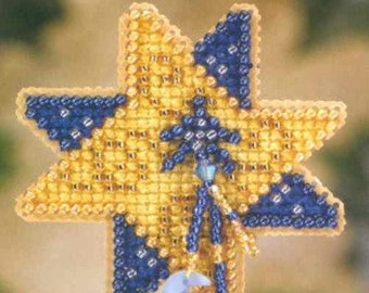 Shining Star Kit *SALE And FREE Insured Shipping* Mill Hill Christmas Beaded Winter Holiday Ornament Refrigerator Magnets MH187305