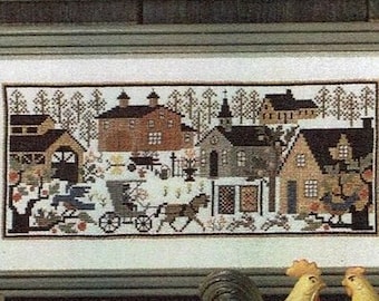 VILLAGE GREEN Cross Stitch Patterns: Prairie Schooler Book No. 89 Authorized Reprint 01-1296 DiY