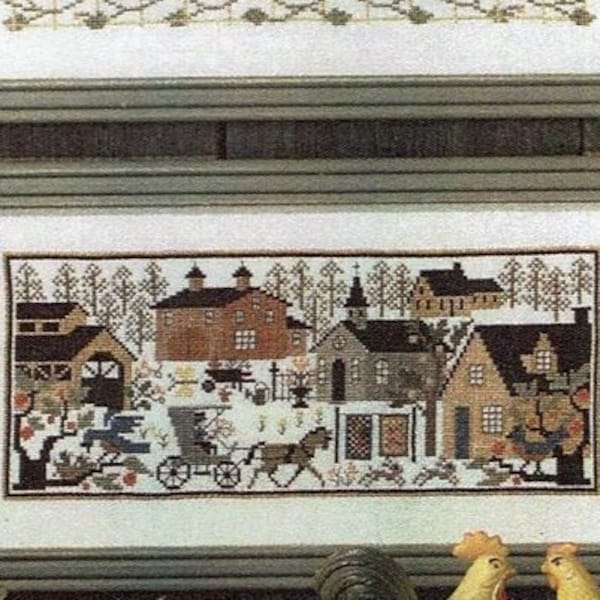 Village Green *FREE Insured Shipping* Retired Prairie Schooler Counted Cross Stitch Chart Pattern Book No. 89 Authorized Reprint 01-1296