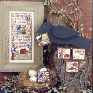 Birdsong II Épuisé *Livraison assurée GRATUITE* Grille de points comptés Prairie Schooler, livre n° 129 06-1532 Papier cartonné original
