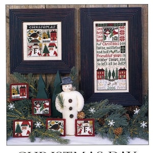 RARE ! Le jour de Noël *Livraison assurée GRATUITE* Prairie Schooler Grilles de point de croix compté Livres de modèles No 134 Dépliant original pour papier cartonné