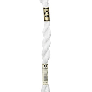 Colors Blanc to 300 DMC Pearl Cotton Size 5 Skeins *INSURED SHIPPING* Threads Perle Cotton Coton Perle&#39; Art. 115