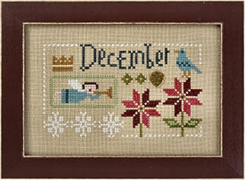 OUT OF PRINT Yearbook November /& December Lizzie Kate Counted Cross Stitch Chart Pattern Lizzie Kate Double Flip F163 16-2254