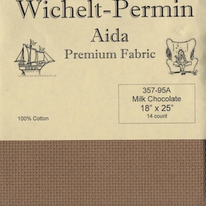 14ct Aida *FREE Insured Shipping* Wichelt Permin Fat Quarter 18 x 25 inches 14-count Aida Counted Cross Stitch Fabric