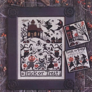 Trick Or Treat *FREE Insured Shipping* Prairie Schooler Halloween Cross Stitch Charts Patterns Books No. 188 Authorized Reprint 13-2119 DIY