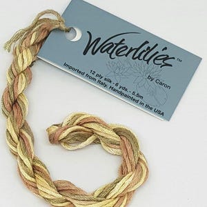 252-288 Caron WATERLILIES Silk Threads Hand Dyed Variegated Divisible Strands Cross Stitch Needlepoint Embroidery