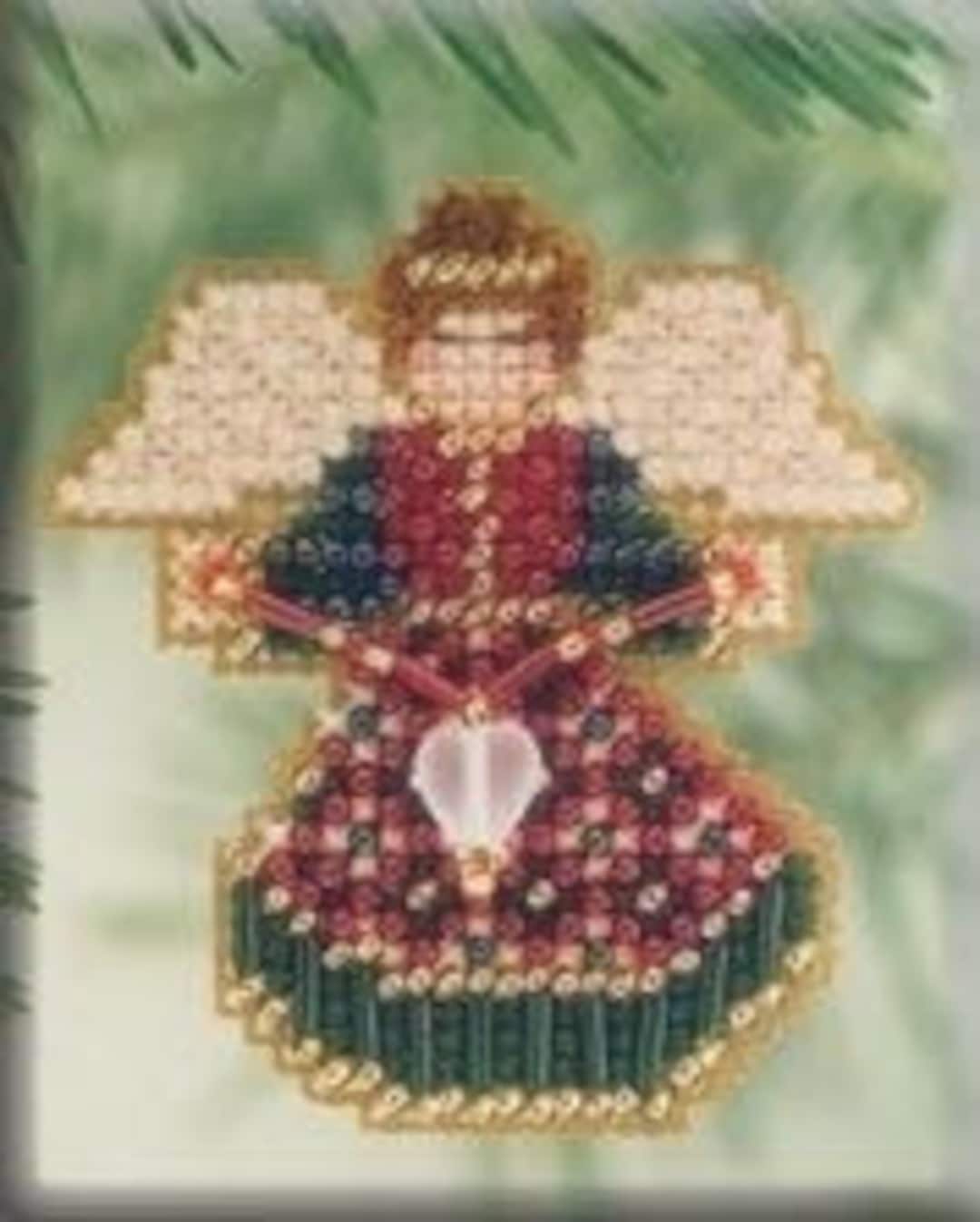 Joyful Angel Kit SALE & FREE Insured Shipping Mill Hill Christmas Beaded  Kit Winter Holiday Collection Ornament Kit H102 