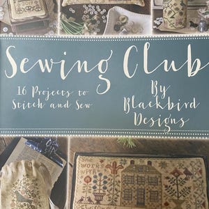 SEWING CLUB Cross Stitch Patterns: Blackbird Designs Counted Drums Pinkeeps Pincushions Book 20-1570 DiY