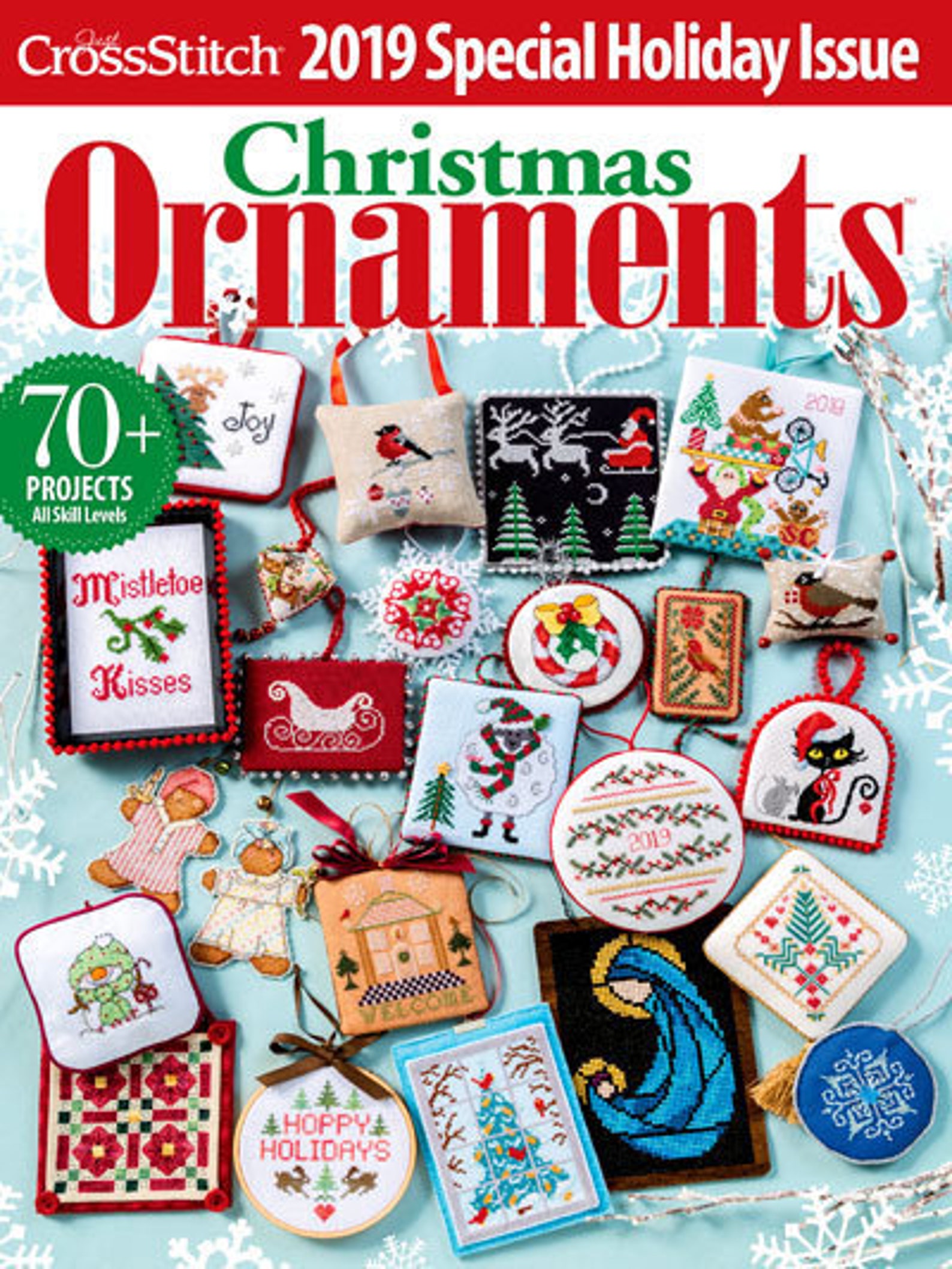 RARE LIMITED EDITION 2019 Just Cross Stitch Special Christmas Ornaments