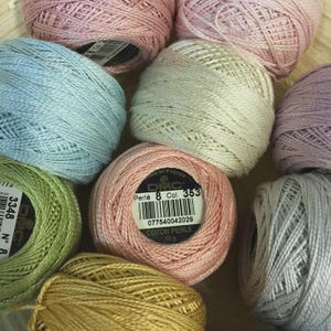 712-902 DMC Pearl Cotton Size 8 Balls Threads Perle Coton Perle' Art. 116