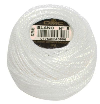 DMC 762: Very Light Pearl Gray (size 8 perle cotton)