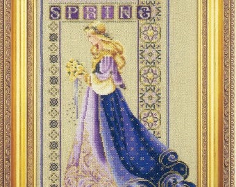 CELTIC SPRING *FREE Insured Shipping* Counted Cross Stitch Charts Patterns Lavender & Lace Marilyn Leavitt-Imblum LL50 Not Finished/Framed