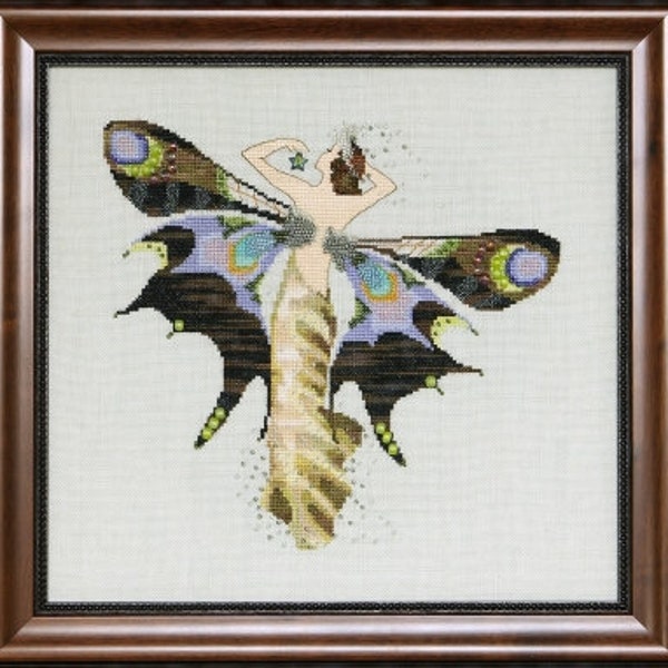 NIGHT NYMPH *FREE Insured Shipping* Fairy Fairies Fantasy Counted Cross Stitch Chart Pattern Mirabilia Designs Nora Corbett MD105 09-2523