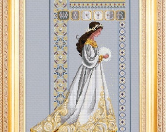 CELTIC WINTER *FREE Insured Shipping* Counted Cross Stitch Charts Patterns Lavender & Lace Marilyn Leavitt-Imblum LL60 Not Finished/Framed