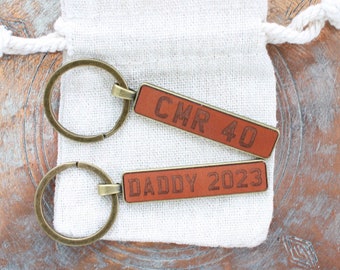 Personalised number plate keyring, gift for him, gift for car enthusiast, birthday gift for Son Dad Boyfriend Father's Day keychain