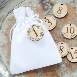25 Wood Advent Calendar Tags: DIY Christmas Countdown