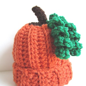 Pumpkin baby hat, fall hat, baby photo prop. autumn hat, crochet hat, baby beanie, pumpkin beanie